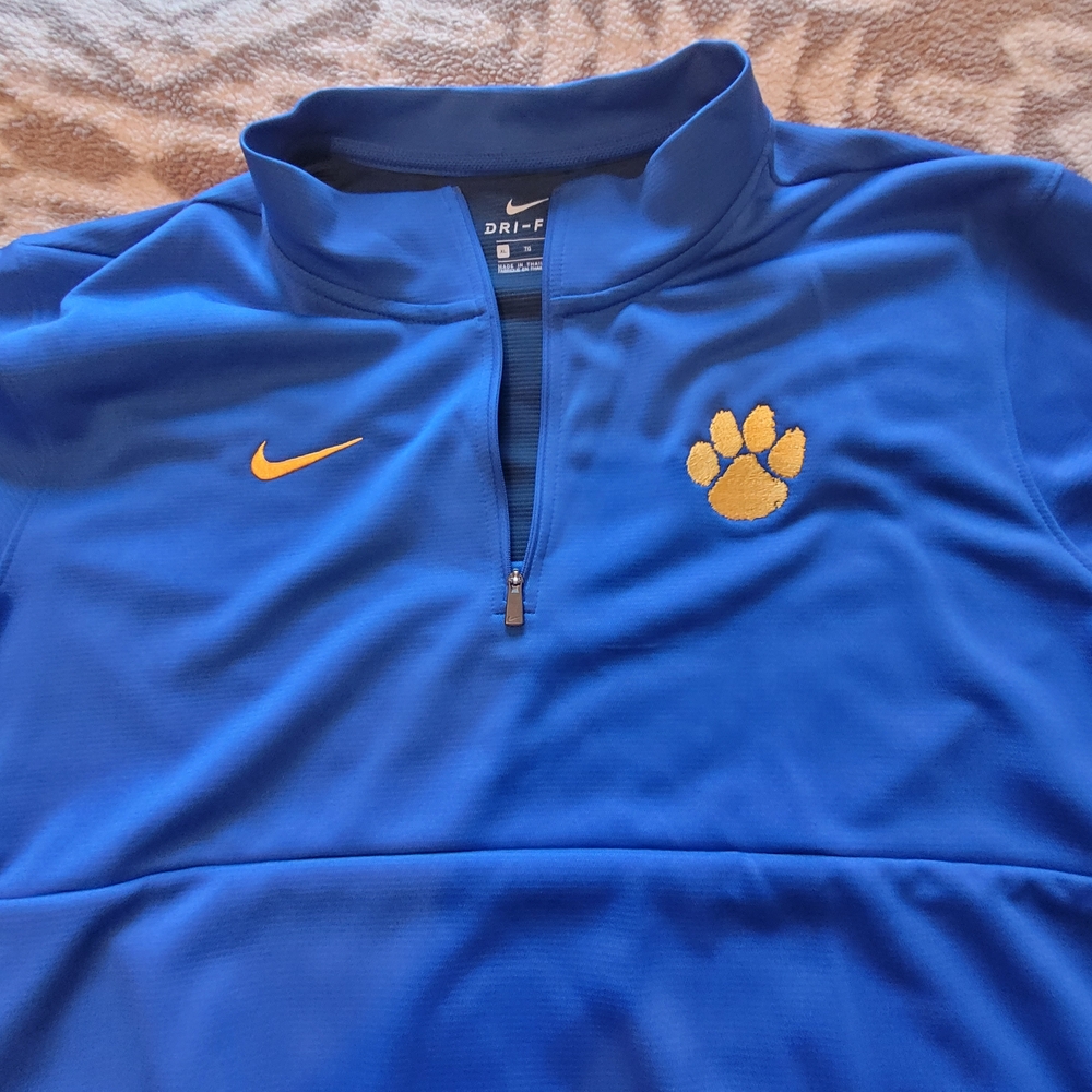 Blue Nike Dri-FIT Quarter-Zip Pullover